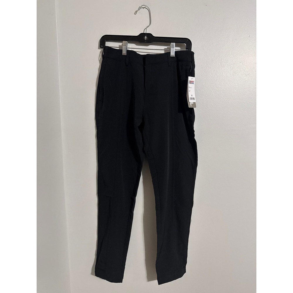 32 Degrees Cool Womens Black Stretch Woven Tapered Pants Size 4 NWT
